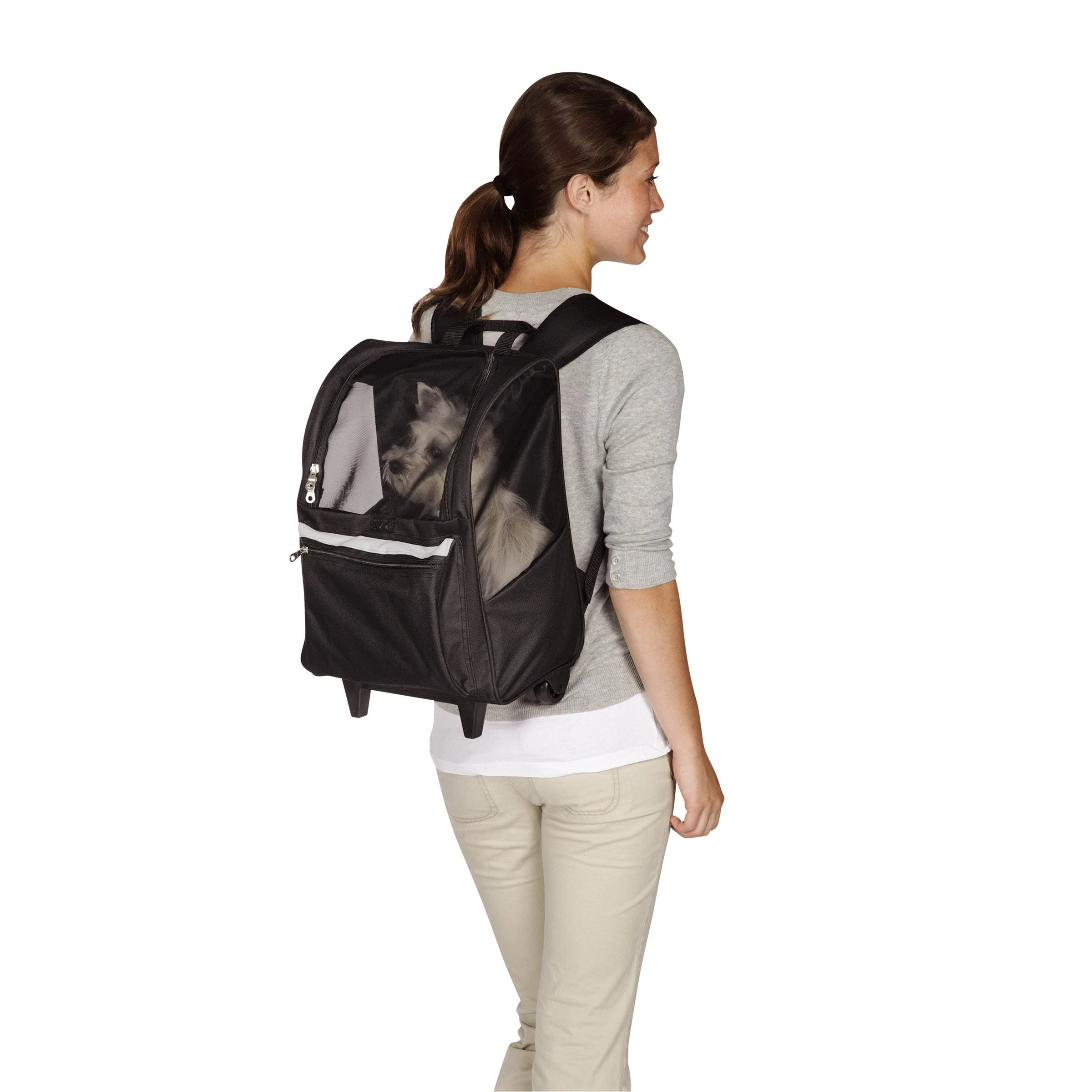 Cruising Companion Black On The Go Rolling Backpacks