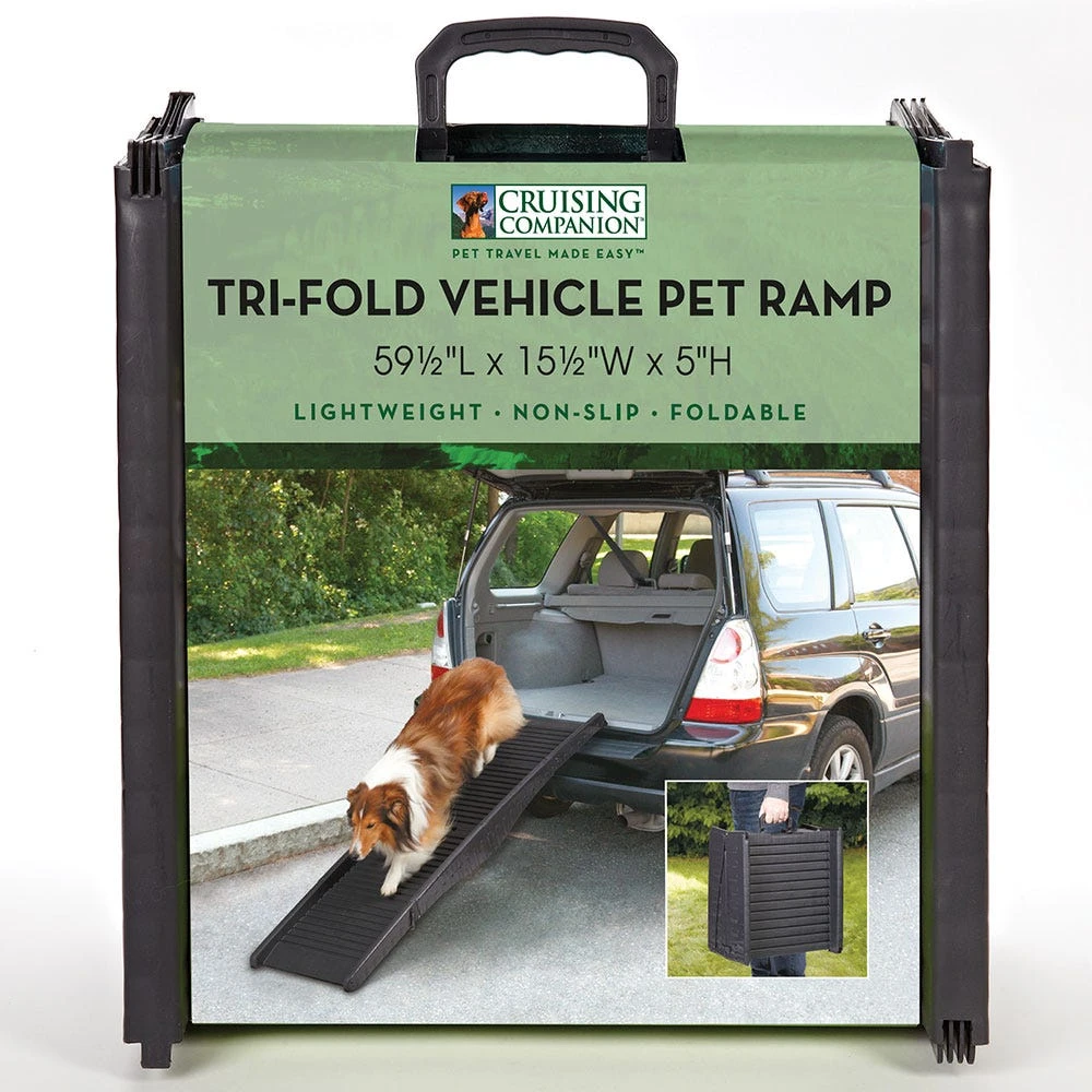 Cruising Companion Black Tri-Fold Vehicle Pet Ramp - Image 7