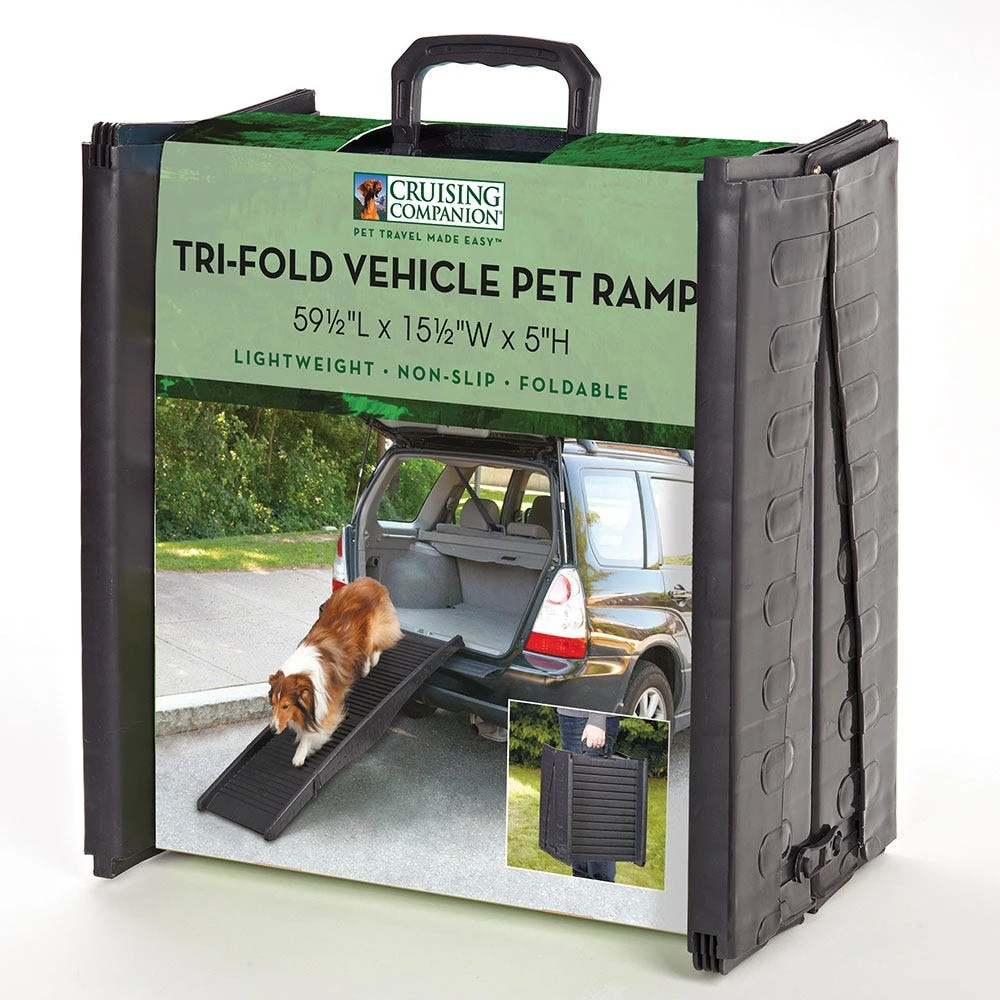 Cruising Companion Black Tri-Fold Vehicle Pet Ramp - Image 3